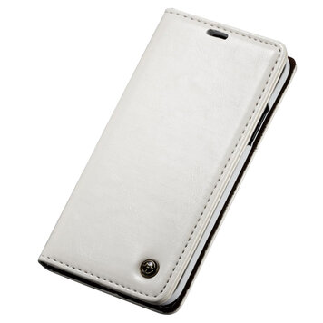 Caseme Kunstleer Wallet pasjeshouder hoesje geschikt voor iPhone X XS case - wit Caseme Kunstleer Wallet pasjeshouder hoesje geschikt voor iPhone X XS case - wit