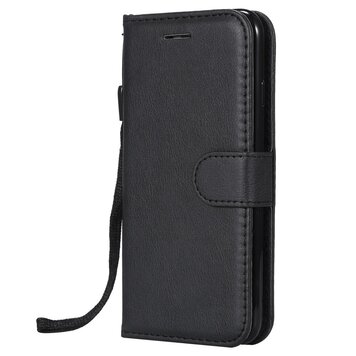Kunstlederen Bookcase Wallet geschikt voor iPhone 7 8 SE 2020 SE 2022 - Zwart Kunstlederen Bookcase Wallet geschikt voor iPhone 7 8 SE 2020 SE 2022 - Zwart