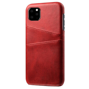 Duo Cardslot Wallet Portemonnee geschikt voor iPhone 11 hoesje - Rood Bescherming Duo Cardslot Wallet Portemonnee geschikt voor iPhone 11 hoesje - Rood Bescherming