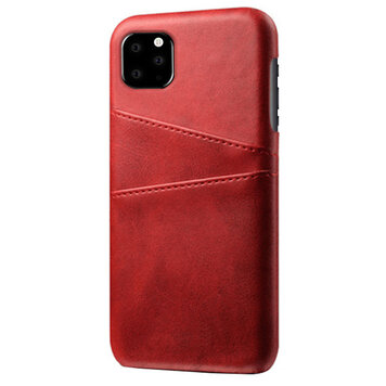 Duo Cardslot Wallet Portemonnee geschikt voor iPhone 11 Pro hoesje - Rood Bescherming Duo Cardslot Wallet Portemonnee geschikt voor iPhone 11 Pro hoesje - Rood Bescherming