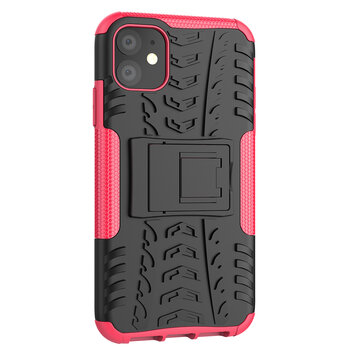 Shockproof bescherming hoesje geschikt voor iPhone 11 case - Roze goud Shockproof bescherming hoesje geschikt voor iPhone 11 case - Roze goud