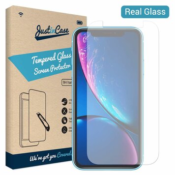 Just in Case Tempered Glassprotector geschikt voor iPhone XR - 9H hardheid