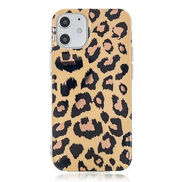 TPU luipaardenprint hoesje geschikt voor iPhone 12 mini - beige TPU luipaardenprint hoesje geschikt voor iPhone 12 mini - beige