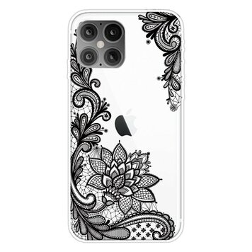 TPU henna bloemen hoesje geschikt voor iPhone 12 mini - transparant TPU henna bloemen hoesje geschikt voor iPhone 12 mini - transparant