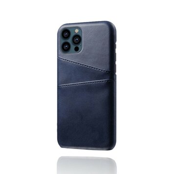 Duo Cardslot Wallet kunstleer hoesje geschikt voor iPhone 13 Pro Max - blauw Duo Cardslot Wallet kunstleer hoesje geschikt voor iPhone 13 Pro Max - blauw