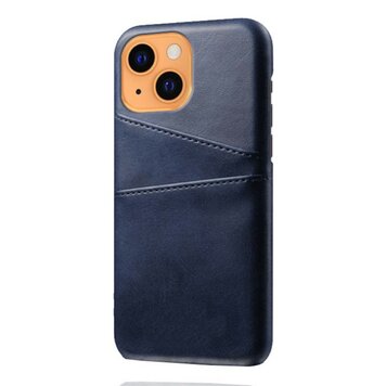 Duo Cardslot Wallet kunstleer hoesje geschikt voor iPhone 13 mini - blauw