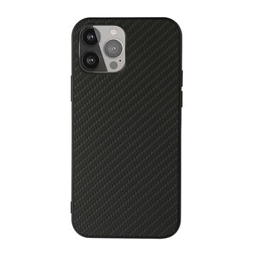 Carbon TPU carbonvezels hoesje geschikt voor iPhone 13 Pro - zwart Carbon TPU carbonvezels hoesje geschikt voor iPhone 13 Pro - zwart