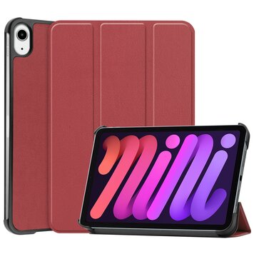 Trifold hoes geschikt voor iPad mini 6 (2021) & iPad mini 7 (2024) - rood Trifold hoes geschikt voor iPad mini 6 (2021) & iPad mini 7 (2024) - rood