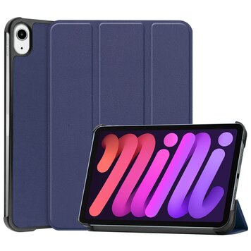 Trifold hoes geschikt voor iPad mini 6 (2021) & iPad mini 7 (2024) - blauw Trifold hoes geschikt voor iPad mini 6 (2021) & iPad mini 7 (2024) - blauw