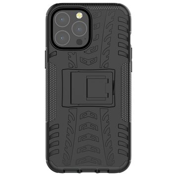 Shockproof TPU met stevig hoesje geschikt voor iPhone 13 Pro Max - zwart Shockproof TPU met stevig hoesje geschikt voor iPhone 13 Pro Max - zwart