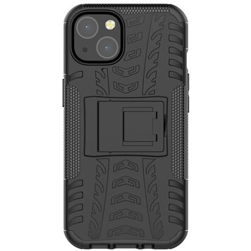 Shockproof TPU met stevig hoesje geschikt voor iPhone 13 - zwart Shockproof TPU met stevig hoesje geschikt voor iPhone 13 - zwart