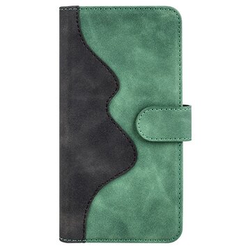 Bookcase Wallet kunstleer hoesje geschikt voor iPhone 14 - groen Bookcase Wallet kunstleer hoesje geschikt voor iPhone 14 - groen