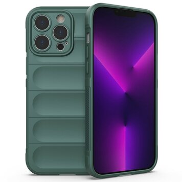 Shock Absorb TPU hoesje geschikt voor iPhone 14 Pro - groen Shock Absorb TPU hoesje geschikt voor iPhone 14 Pro - groen