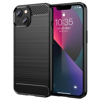 Carbon Armor TPU hoesje geschikt voor iPhone 14 Plus - zwart Carbon Armor TPU hoesje geschikt voor iPhone 14 Plus - zwart