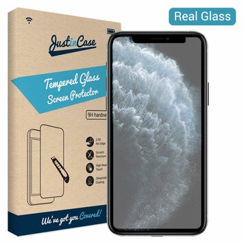 Just in Case Tempered Glass geschikt voor iPhone 11 Pro - gehard glas Just in Case Tempered Glass geschikt voor iPhone 11 Pro - gehard glas