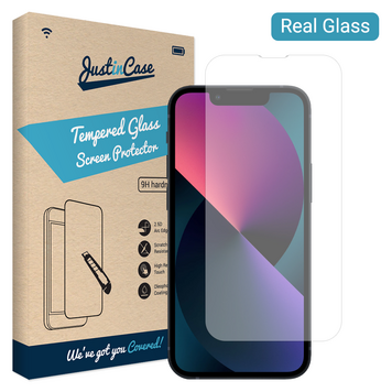 Just in Case Tempered Glass geschikt voor iPhone 13 mini - gehard glas Just in Case Tempered Glass geschikt voor iPhone 13 mini - gehard glas