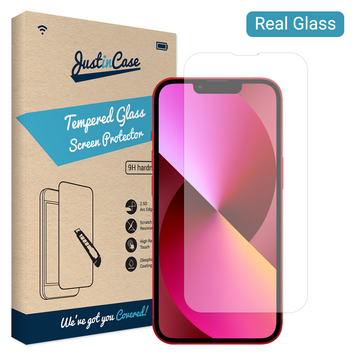 Just in Case Tempered Glass geschikt voor iPhone 13 Pro en iPhone 13 - gehard glas Just in Case Tempered Glass geschikt voor iPhone 13 Pro en iPhone 13 - gehard glas