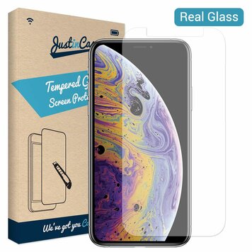 Just in Case Tempered Glass geschikt voor iPhone X en XS - gehard glas Just in Case Tempered Glass geschikt voor iPhone X en XS - gehard glas