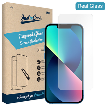 Just in Case Tempered Glass geschikt voor iPhone 14 - gehard glas