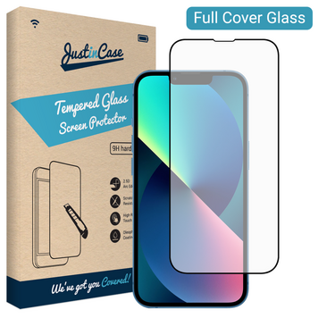 Just in Case Full Cover Tempered Glass geschikt voor iPhone 14 Plus - gehard glas Just in Case Full Cover Tempered Glass geschikt voor iPhone 14 Plus - gehard glas