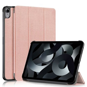 Trifold kunstleer hoes geschikt voor iPad 10e gen 10.9 inch 2022 - rose-gold Trifold kunstleer hoes geschikt voor iPad 10e gen 10.9 inch 2022 - rose-gold