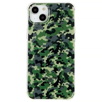 Leger Camouflage Survivor TPU hoesje geschikt voor iPhone 14 Plus - Army Groen