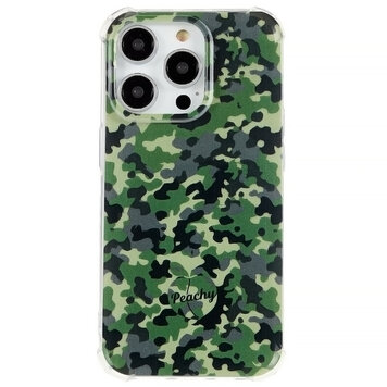 Camo Survivor TPU met versterkte hoeken hoesje geschikt voor iPhone 15 Pro Max - Army Green Camo Survivor TPU met versterkte hoeken hoesje geschikt voor iPhone 15 Pro Max - Army Green