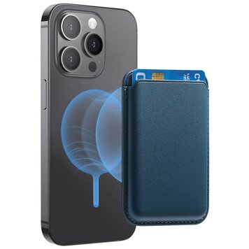 Magnetische pashouder geschikt voor iPhone met MagSafe Card Holder Wallet - Blauw Magnetische pashouder geschikt voor iPhone met MagSafe Card Holder Wallet - Blauw