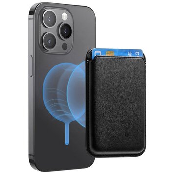 Magnetische Kaarthouder geschikt voor iPhone met MagSafe Card Holder Wallet - Zwart Magnetische Kaarthouder geschikt voor iPhone met MagSafe Card Holder Wallet - Zwart