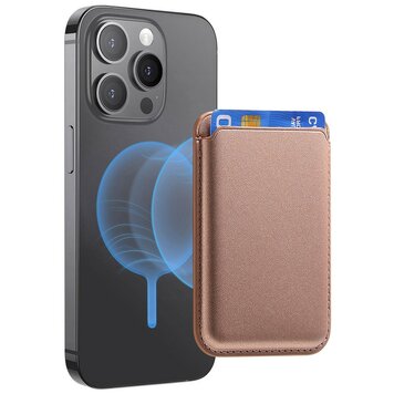 Magnetische Kaarthouder geschikt voor iPhone met MagSafe Card Holder Wallet - Roségoud Magnetische Kaarthouder geschikt voor iPhone met MagSafe Card Holder Wallet - Roségoud