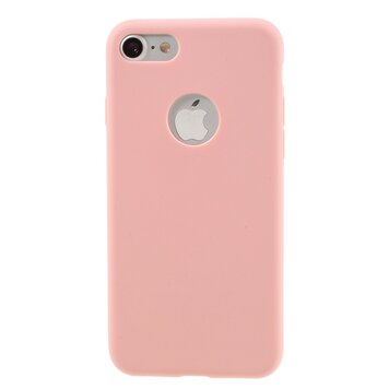 Effen roze gekleurde siliconen hoesje geschikt voor iPhone 7 8 Roze cover Pink case Effen roze gekleurde siliconen hoesje geschikt voor iPhone 7 8 Roze cover Pink case