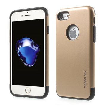 Caseology gouden hoesje geschikt voor iPhone 7 8 Golden TPU silicone case Zwarte cover Caseology gouden hoesje geschikt voor iPhone 7 8 Golden TPU silicone case Zwarte cover