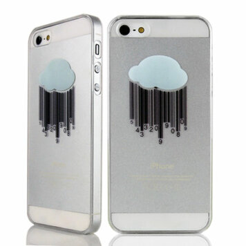 Doorzichtig wolk hoesje geschikt voor iPhone 5 5s en iPhone SE 2016 Transparante hardcase Doorzichtig wolk hoesje geschikt voor iPhone 5 5s en iPhone SE 2016 Transparante hardcase