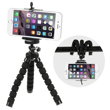 Tripod met anti-slip pootjes Softtripod Universele telefoonhouder Tripod met anti-slip pootjes Softtripod Universele telefoonhouder