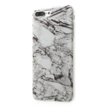 Wit marmer hoesje geschikt voor iPhone 7 Plus 8 Plus TPU Wit marmer hoesje geschikt voor iPhone 7 Plus 8 Plus TPU
