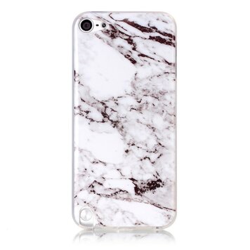Wit geschikt voor iPod Touch 5 6 7 marmer TPU hoesje marble case Wit geschikt voor iPod Touch 5 6 7 marmer TPU hoesje marble case