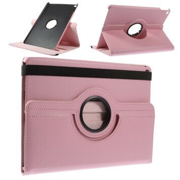 Roze geschikt voor iPad Air 2 hoesje case met draaibare cover standaard Roze geschikt voor iPad Air 2 hoesje case met draaibare cover standaard