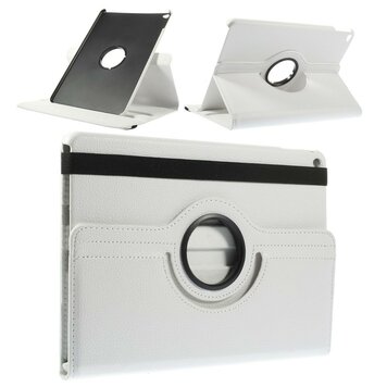 Witte geschikt voor iPad Air 2 case met draaibare cover standaard Witte geschikt voor iPad Air 2 case met draaibare cover standaard