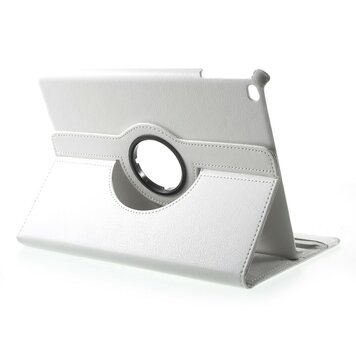 Witte geschikt voor iPad 2017 2018 hoesje case draaibare cover met standaard Witte geschikt voor iPad 2017 2018 hoesje case draaibare cover met standaard
