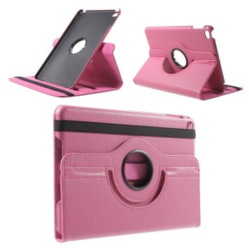 Roze lederen geschikt voor iPad mini 4 & iPad mini 5 (2019) draaibare case hoes cover Roze lederen geschikt voor iPad mini 4 & iPad mini 5 (2019) draaibare case hoes cover