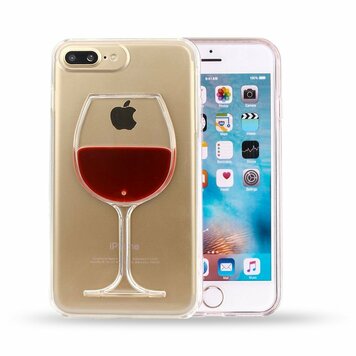 Doorzichtige hardcase wijn hoesje geschikt voor iPhone 7 Plus 8 Plus cover Doorzichtige hardcase wijn hoesje geschikt voor iPhone 7 Plus 8 Plus cover