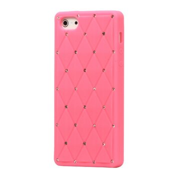 Roze diamonds juwelen hoesje geschikt voor iPhone 5 5s SE 2016 case cover bling Roze diamonds juwelen hoesje geschikt voor iPhone 5 5s SE 2016 case cover bling