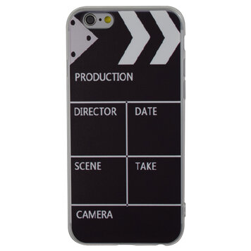 Filmklapper silicone geschikt voor iPhone 6 Plus 6s Plus hoesje case cover Filmklapper silicone geschikt voor iPhone 6 Plus 6s Plus hoesje case cover