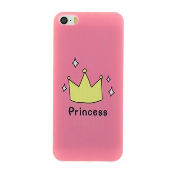 Roze Amsterdam Princess geschikt voor iPhone 5 5s SE 2016 TPU hoesje case kroontje cover Roze Amsterdam Princess geschikt voor iPhone 5 5s SE 2016 TPU hoesje case kroontje cover