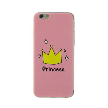 Roze Amsterdam Princess geschikt voor iPhone 6 6s hoesje case kroontje cover