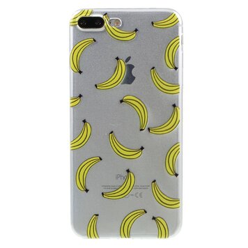 Doorzichtig banaan geschikt voor iPhone 7 Plus 8 Plus hoesje banana fruit cover Doorzichtig banaan geschikt voor iPhone 7 Plus 8 Plus hoesje banana fruit cover