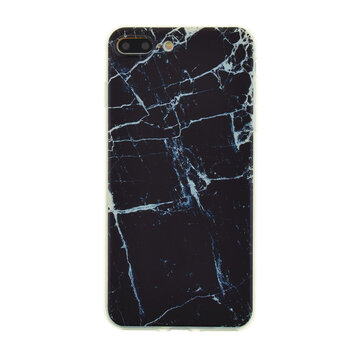 Zwart marmer TPU hoesje geschikt voor iPhone 7 Plus 8 Plus marble cover Zwart marmer TPU hoesje geschikt voor iPhone 7 Plus 8 Plus marble cover