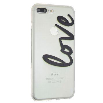 Love case doorzichtig hoesje geschikt voor iPhone 7 Plus 8 Plus transparant cover TPU Love case doorzichtig hoesje geschikt voor iPhone 7 Plus 8 Plus transparant cover TPU