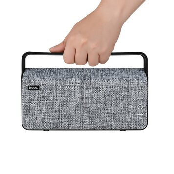 Hoco BS10 Bluetooth Speaker Fabric Grey - Draadoze luidspreker grijs Hoco BS10 Bluetooth Speaker Fabric Grey - Draadoze luidspreker grijs