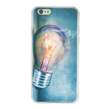 Gloeilamp geschikt voor iPhone 6 6s TPU case cover - Industrieel Lightbulb hoesje